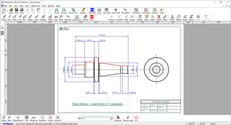 Partmaster Lathe Standard – Dolphin CAD CAM